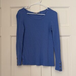 LOFT Soft Blue Knit Sweater